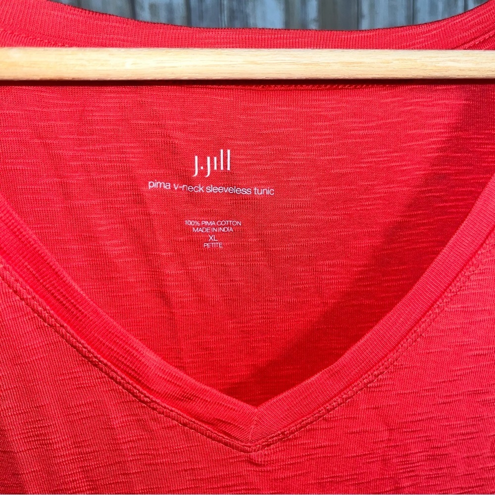NWT J. Jill Pima V-Neck Sleeveless Tunic - Picture 4 of 4